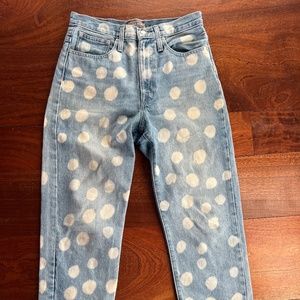 J Crew Point Sur Spotted Jeans Size 27
